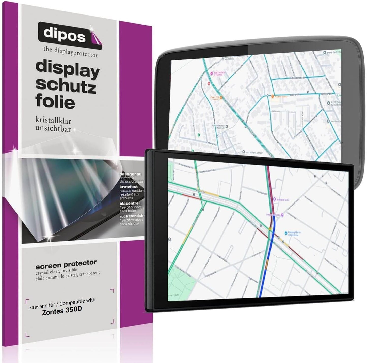 2x Schutzfolie klar für Elebest Rider A6+ 5 Displa (6)