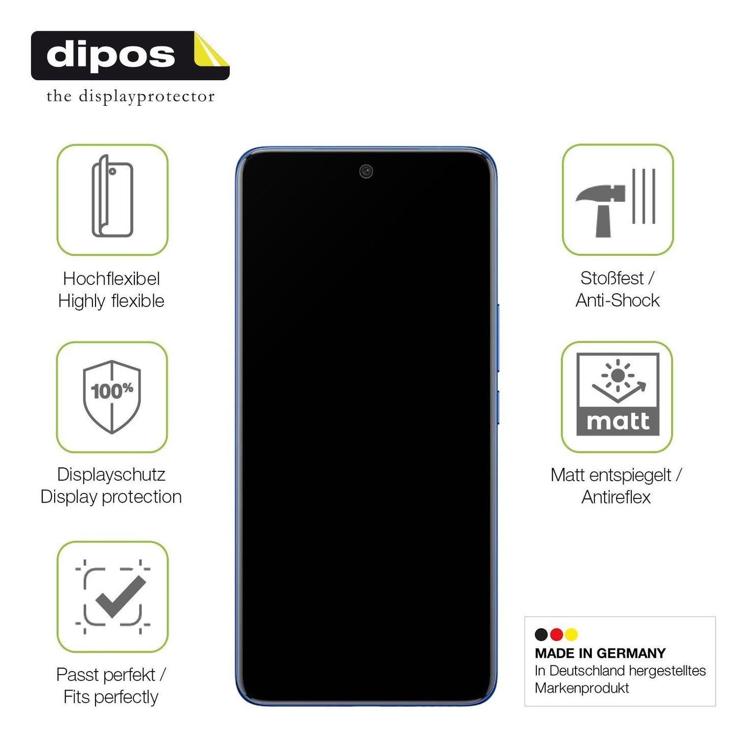 2x Full Cover Schutzfolie matt für Vivo V50 (7)