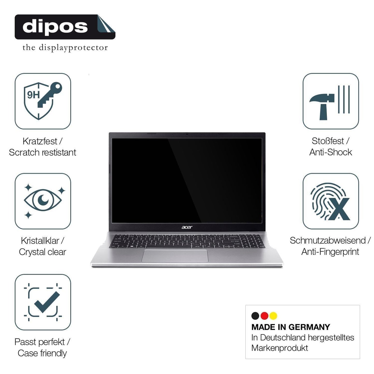 2x 9H Schutzfolie für Acer Aspire 3 Panzerfolie (7)