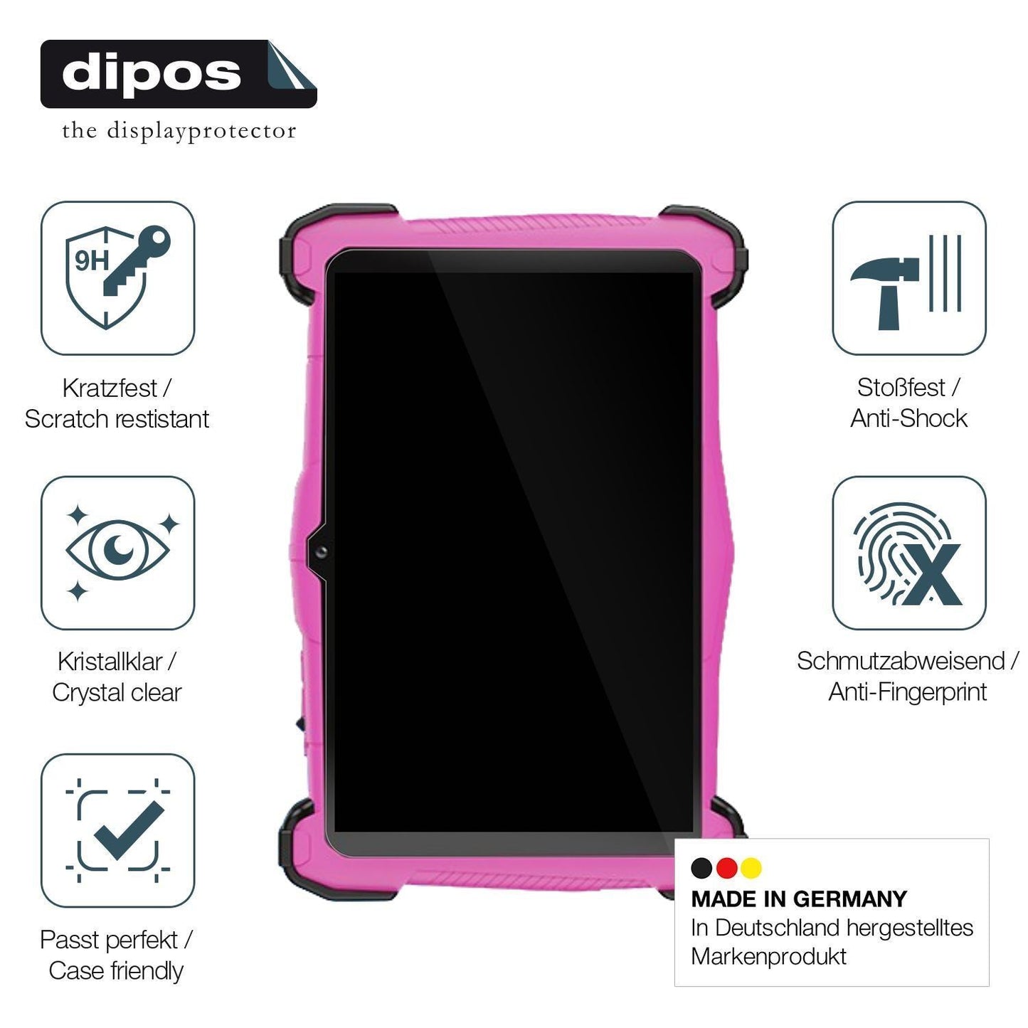 2x 9H Schutzfolie für Semeakoko 7 Zoll Kids Tablet (7)