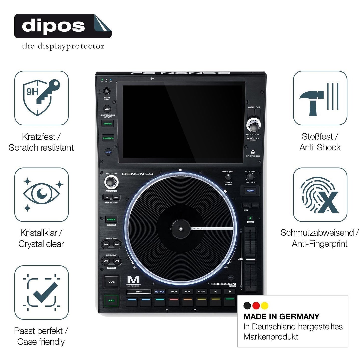 2x 9H Schutzfolie für Denon DJ SC6000M Prime Panze (7)