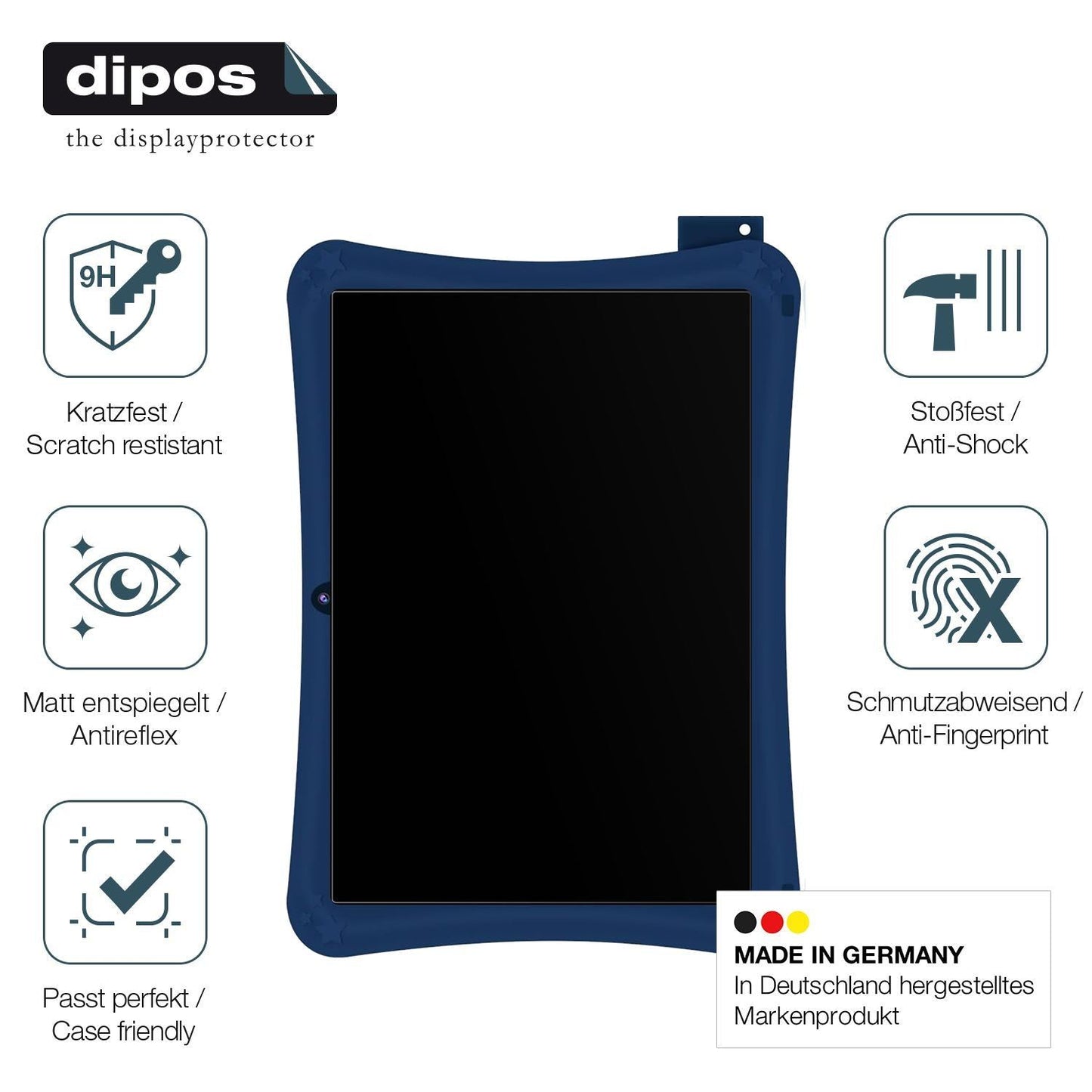 2x 9H Schutzfolie matt für WeTapble Kids Tablet 7 (7)