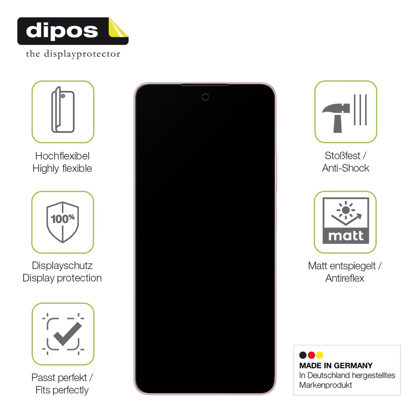 2x Full Cover Schutzfolie matt für Oppo A5 Energy (7)