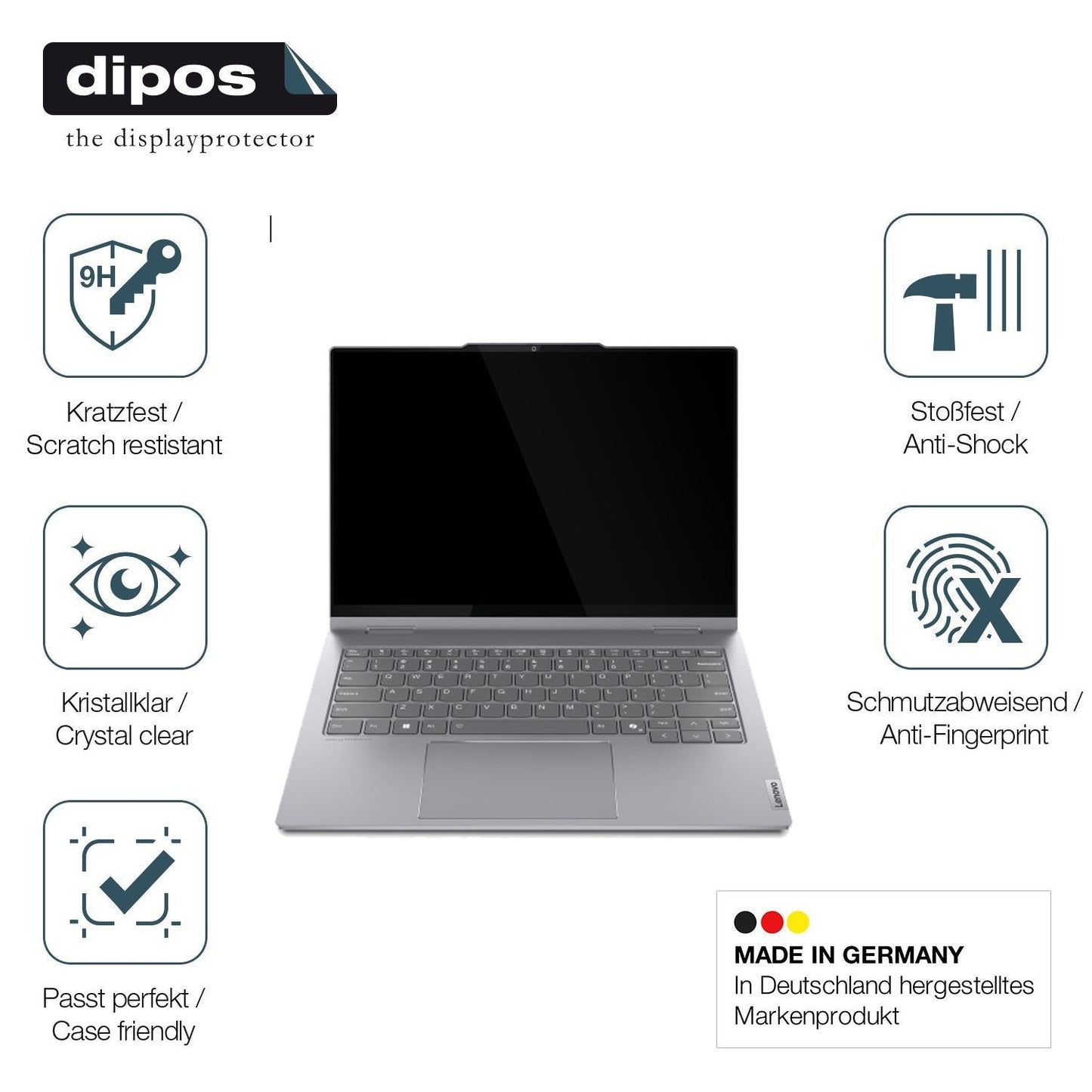 2x 9H Schutzfolie für Lenovo ThinkBook 14 2-in-1 G (7)