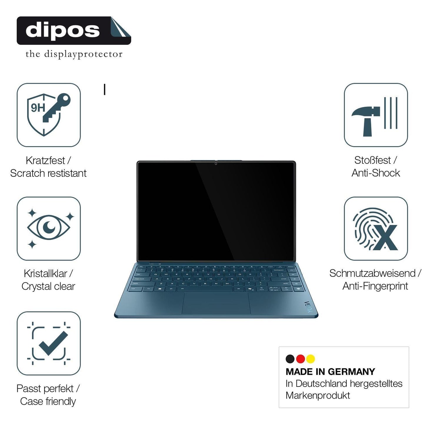 2x 9H Schutzfolie für Lenovo Yoga 9 2-in-1 14ILL10 (7)
