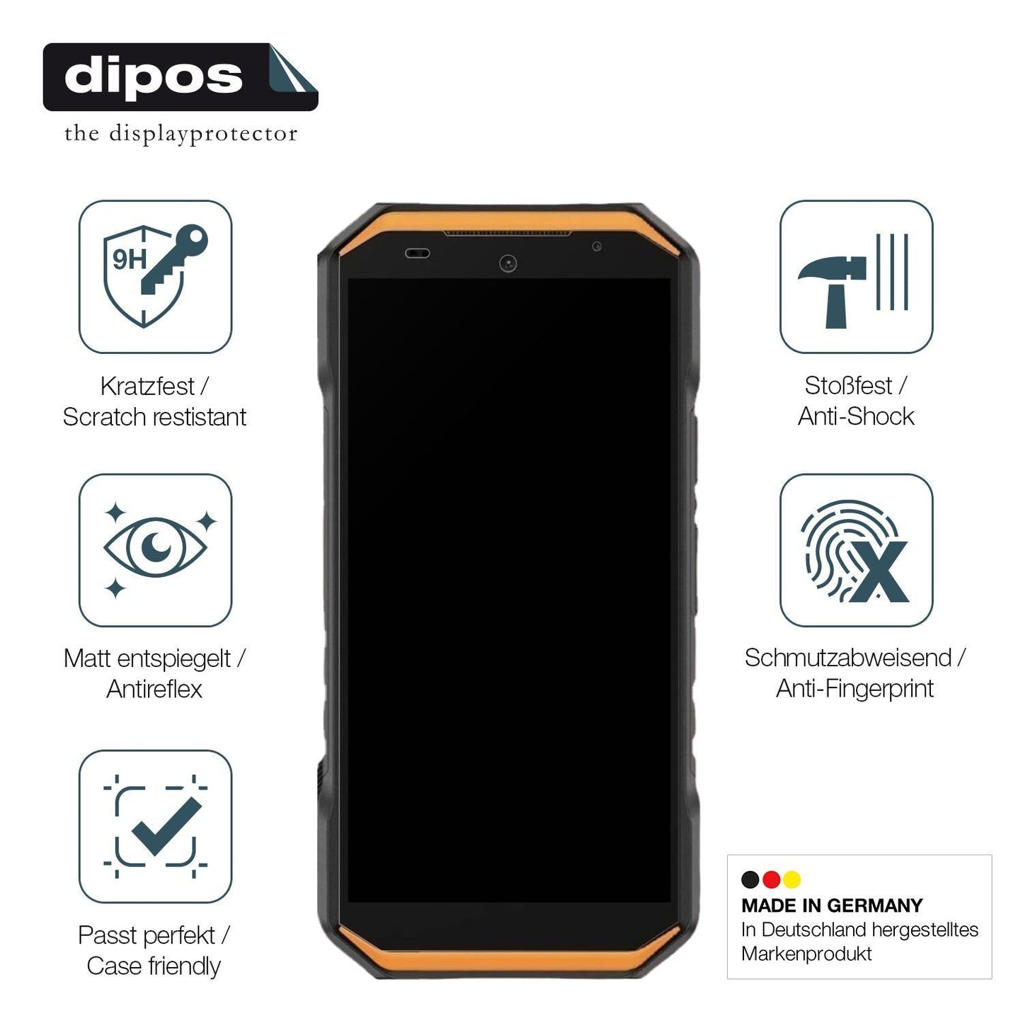 2x 9H Schutzfolie matt für Ulefone Armor X32 Pro P (7)