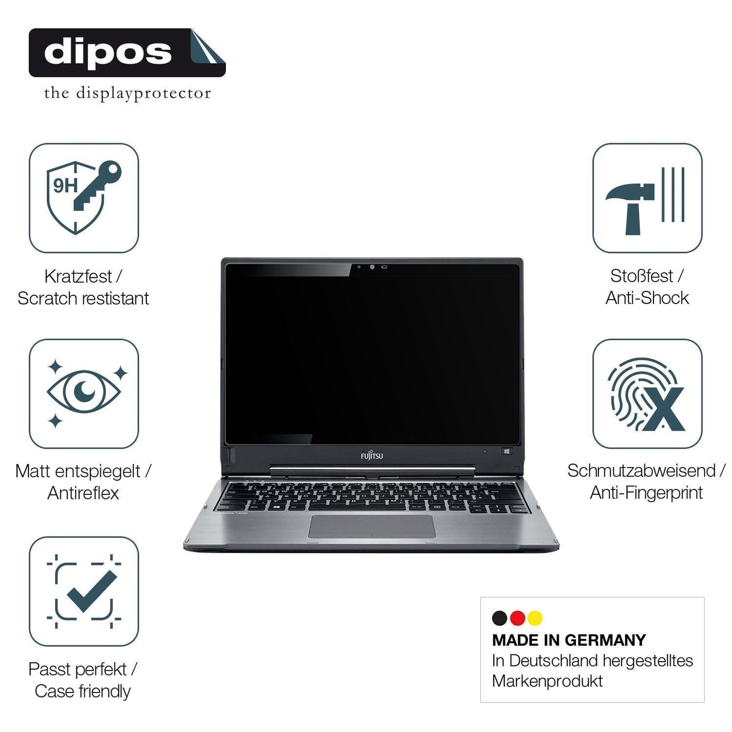 2x 9H Schutzfolie matt für Fujitsu Lifebook T936 P (7)