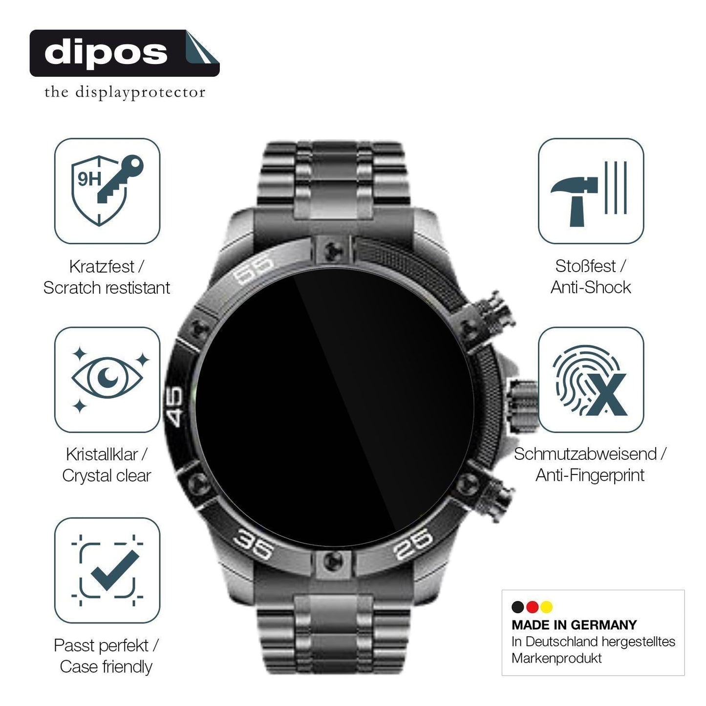 2x 9H Schutzfolie für OHUGNA Smartwatch 1.53 Zoll (7)