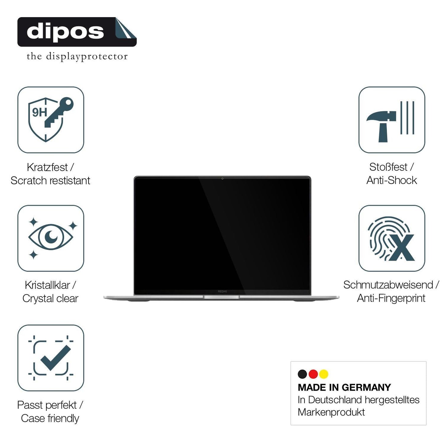 2x 9H Schutzfolie für Xiaomi RedmiBook Pro 16 2025 (7)