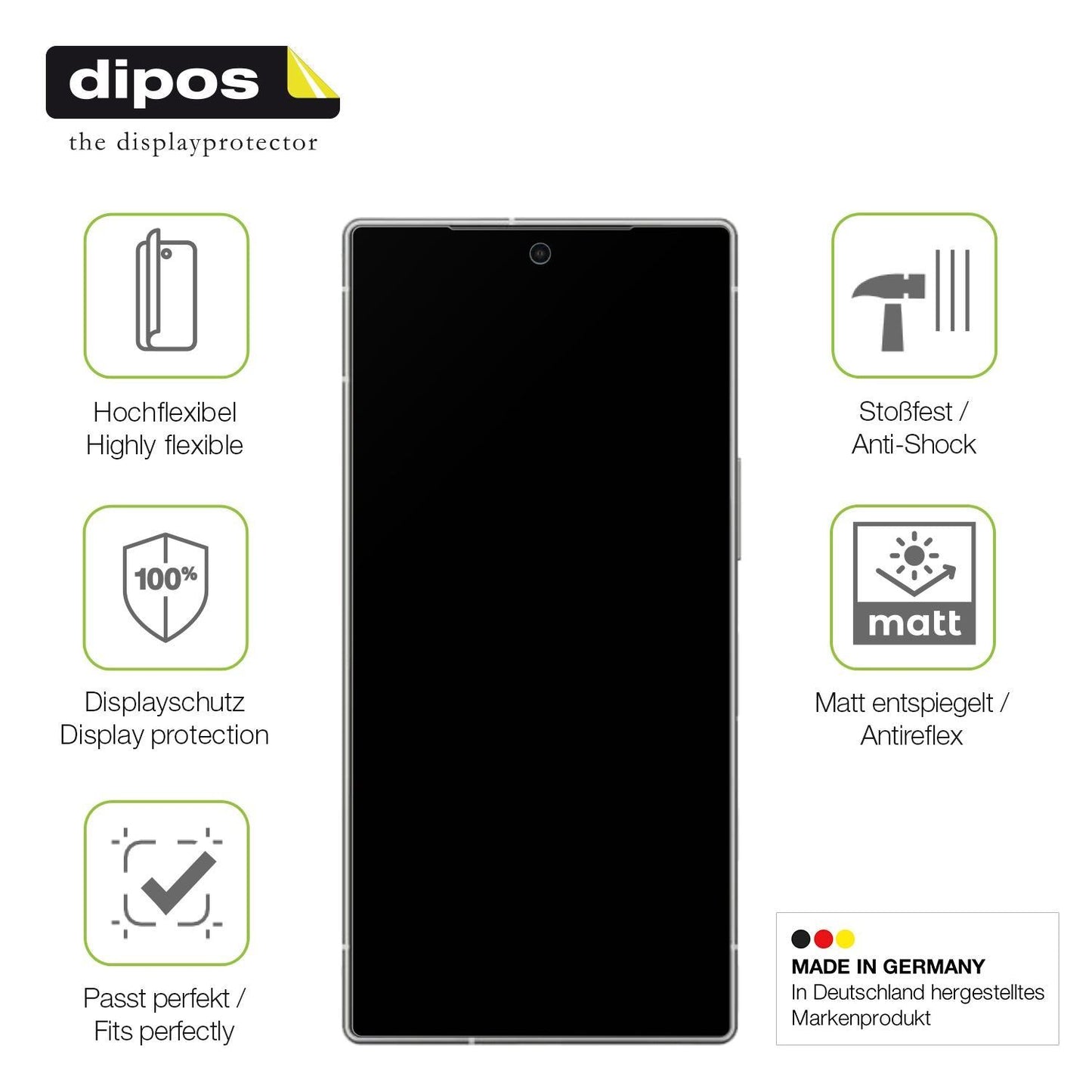 2x Full Cover Schutzfolie matt für Sharp Aquos R10 (7)