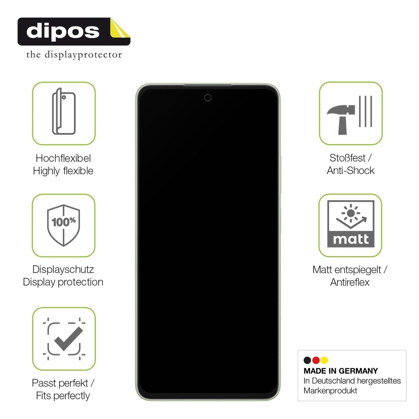 2x Full Cover Schutzfolie matt für Oppo A5 CPH2727 (7)
