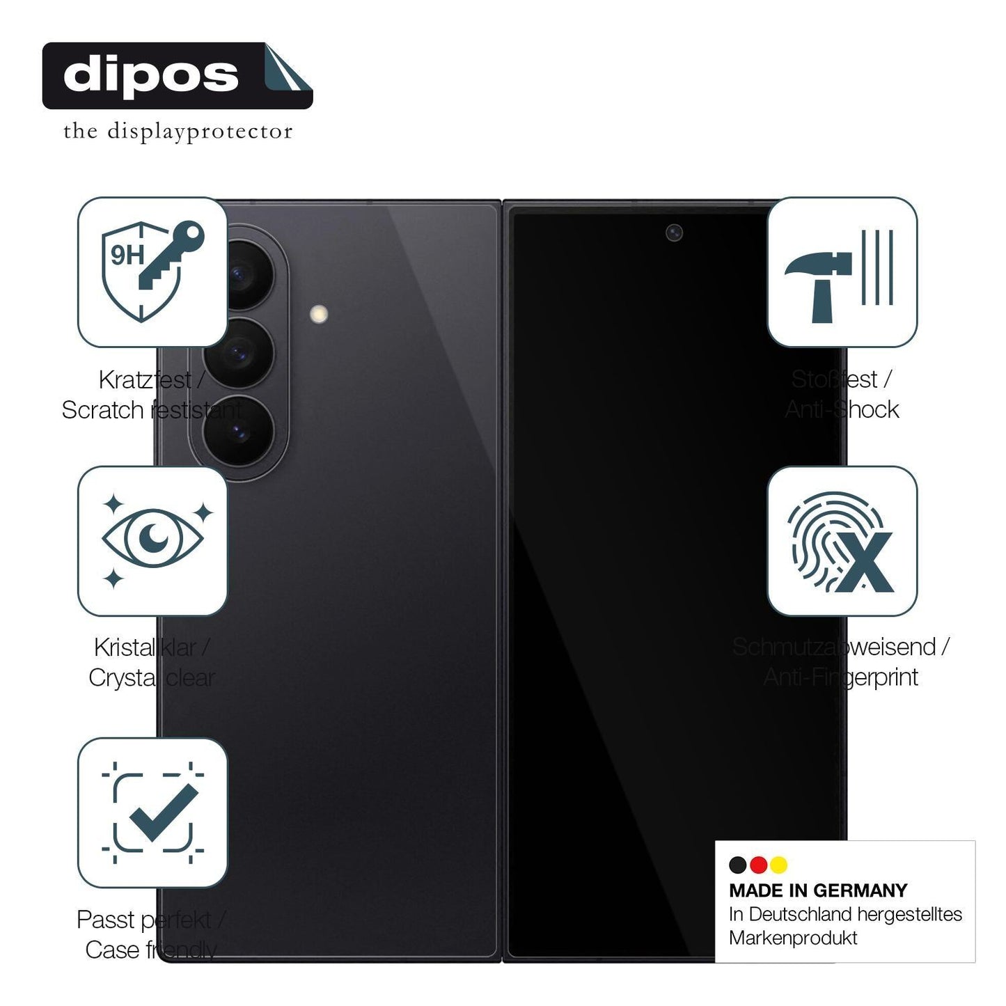 2x 9H Schutzfolie für Samsung Galaxy Z Fold7 Ausse (7)