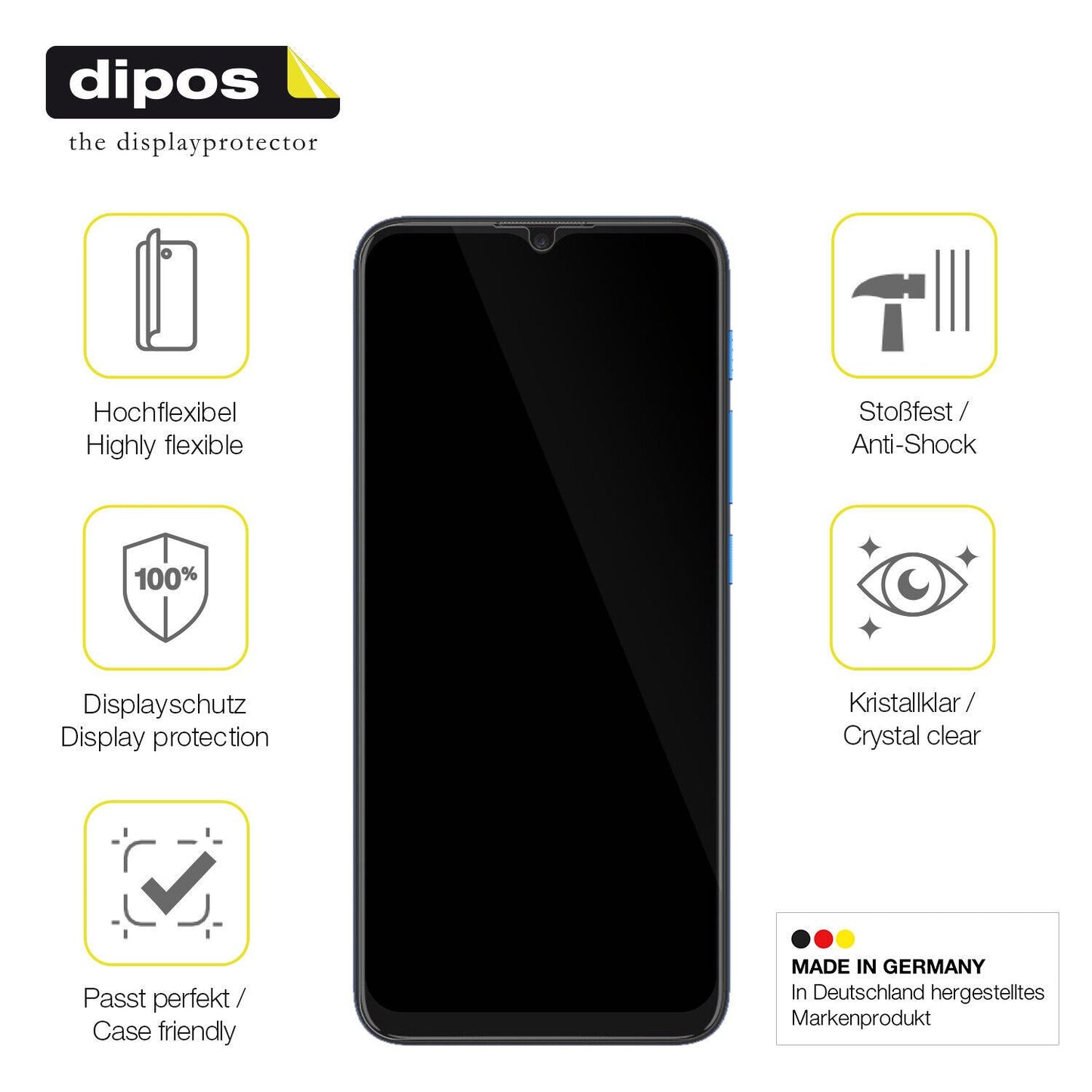 1x 3D Full Cover Schutzfolie für MOTOROLA Moto E7 (7)