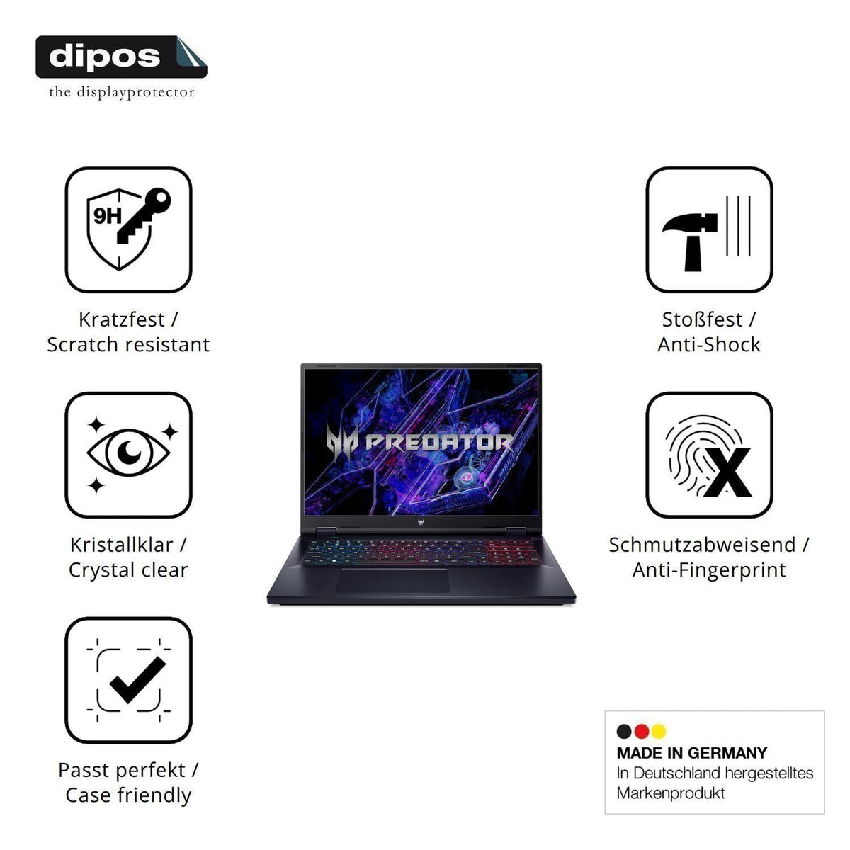 2x 9H Schutzfolie für acer Predator Helios Neo 18 (7)