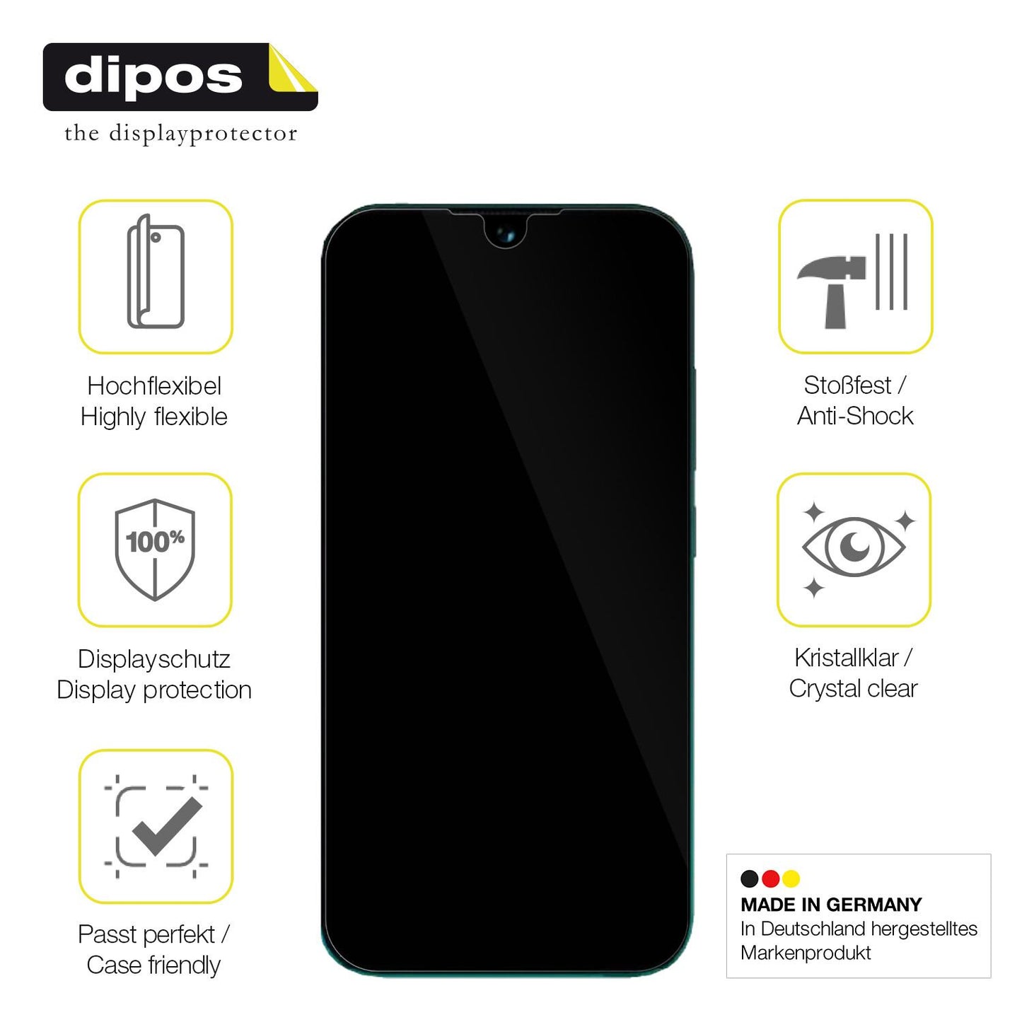 2x 3D Full Cover Schutzfolie für Benco Y50 Pro (7)