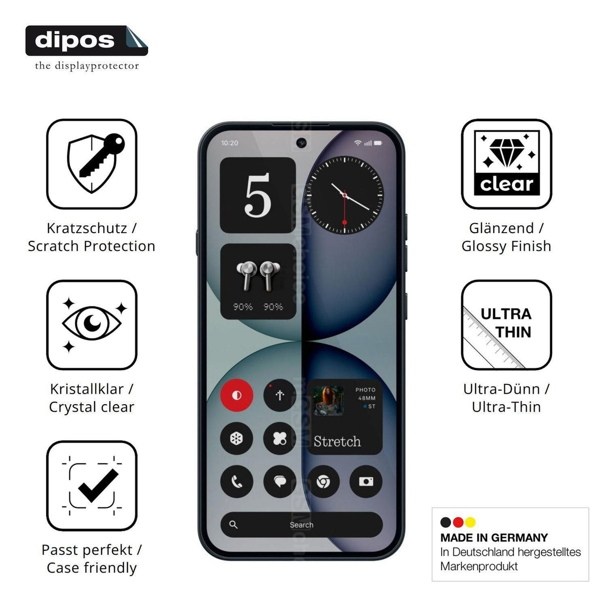 4x Schutzfolie klar für Nothing Phone 4a Display-S (7)