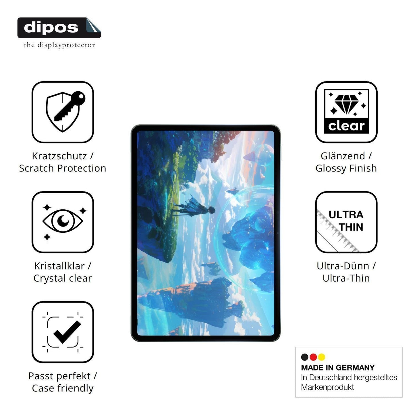 2x Schutzfolie klar für Xiaomi Pad 8 Pro 11.2 Zoll (7)