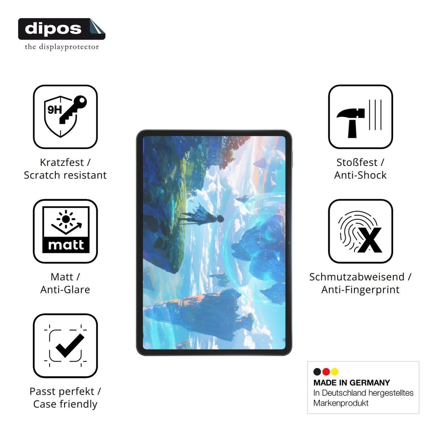 2x 9H Schutzfolie matt für Xiaomi Pad 8 Pro 11.2 Z (7)
