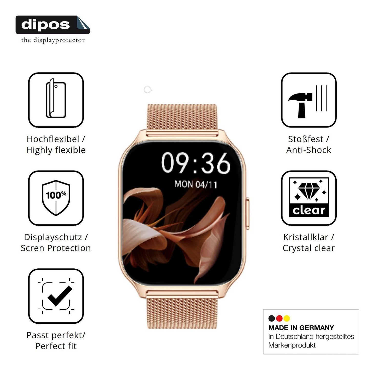 2x 3D Full Cover Schutzfolie für APAUK Smartwatch (7)