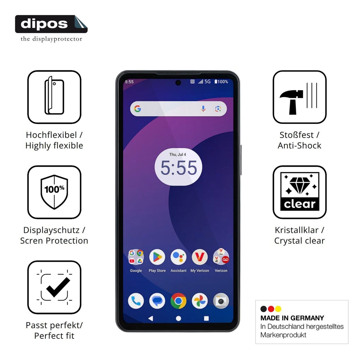 2x 3D Full Cover Schutzfolie für Orbic Trophy 5G (7)