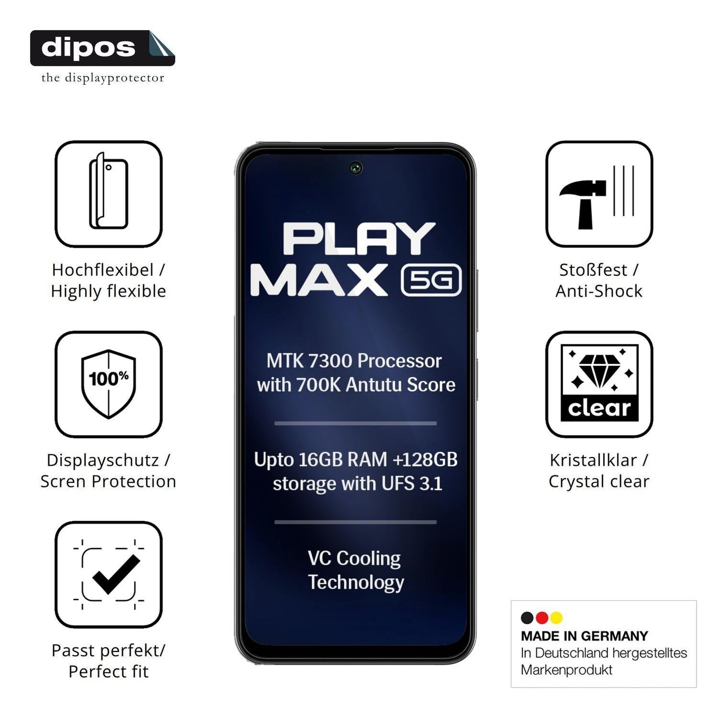 2x 3D Full Cover Schutzfolie für Lava Play Max (7)
