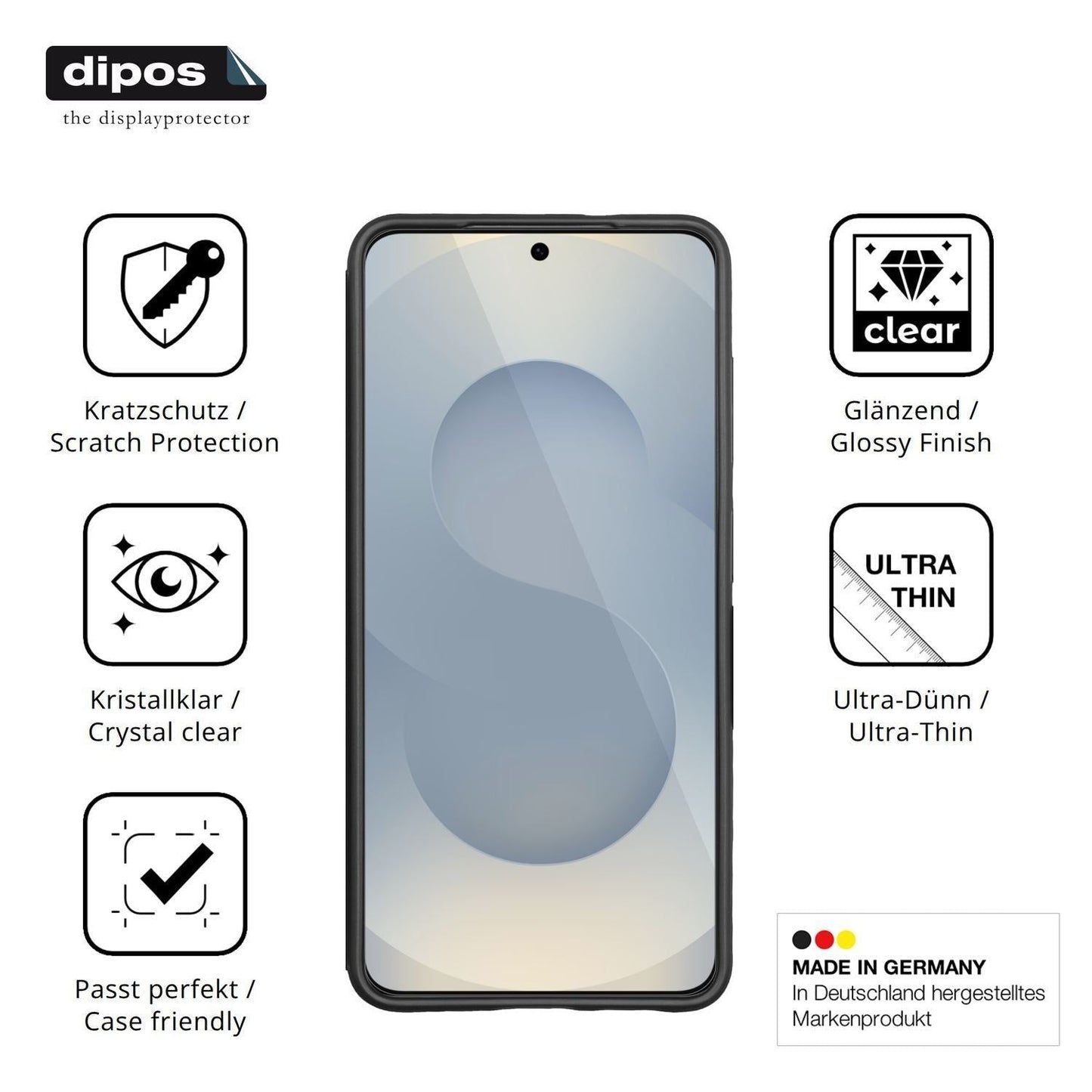 4x Schutzfolie klar für Samsung Galaxy S26 Plus Ca (7)