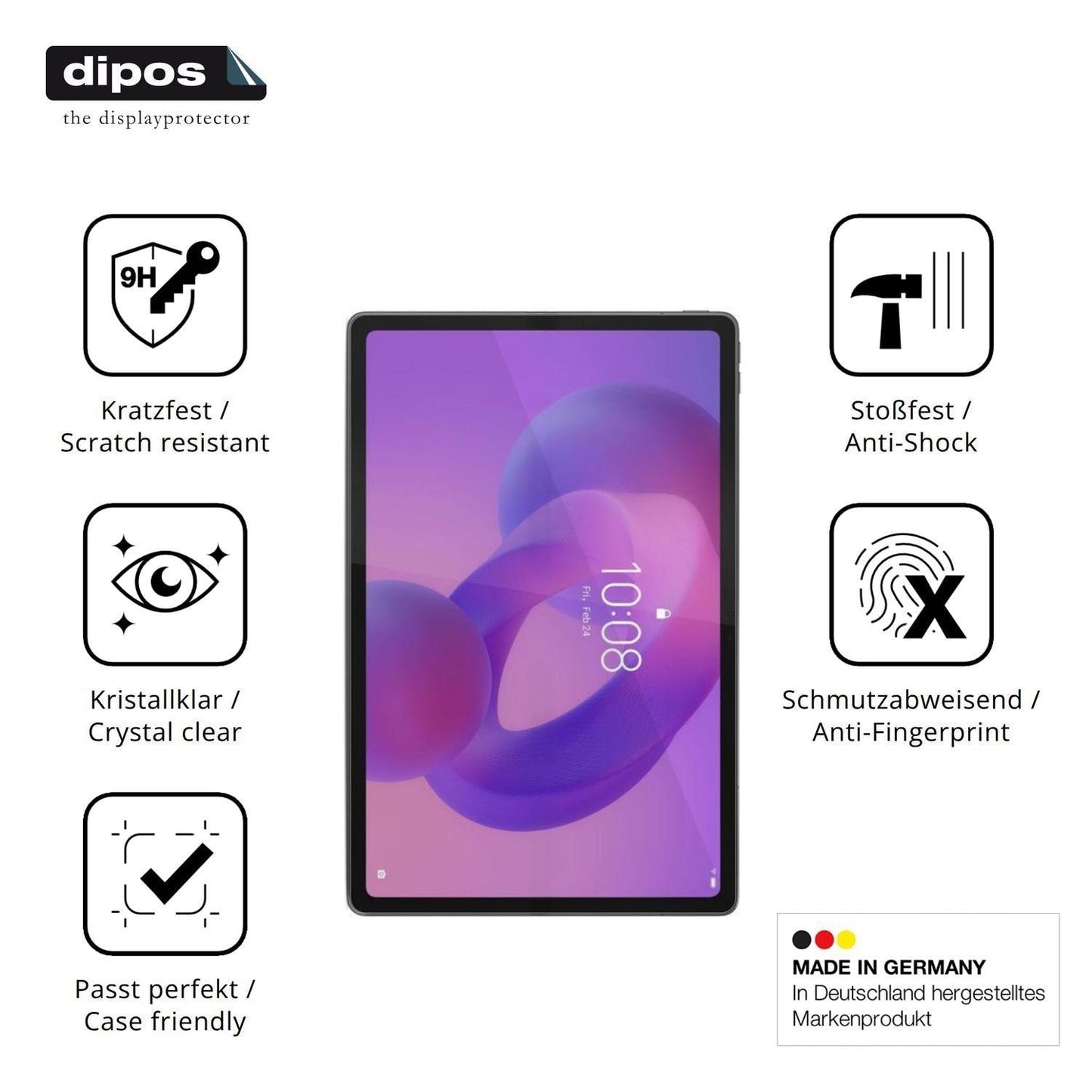 2x 9H Schutzfolie für Lenovo Idea Tab Plus TB361FU (7)