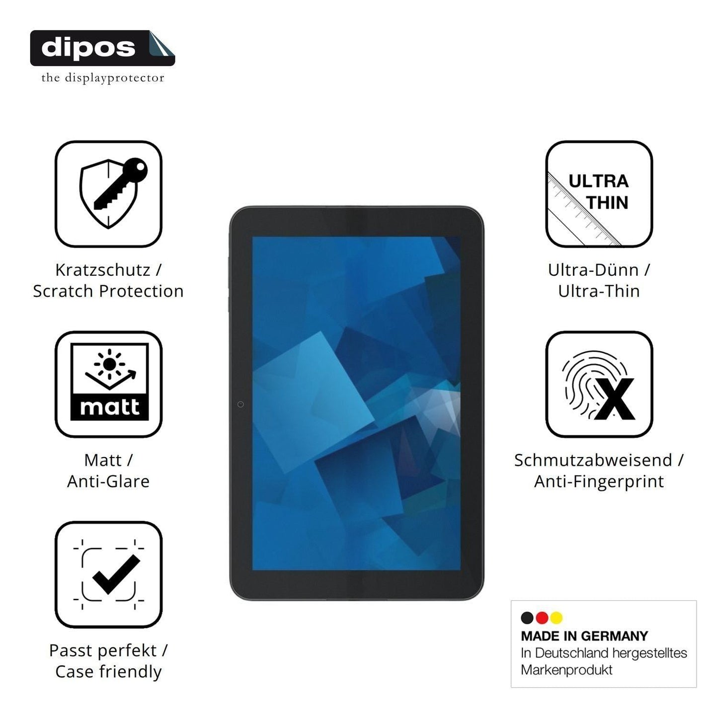 2x Schutzfolie matt für Kyocera DuraSlate Display- (7)