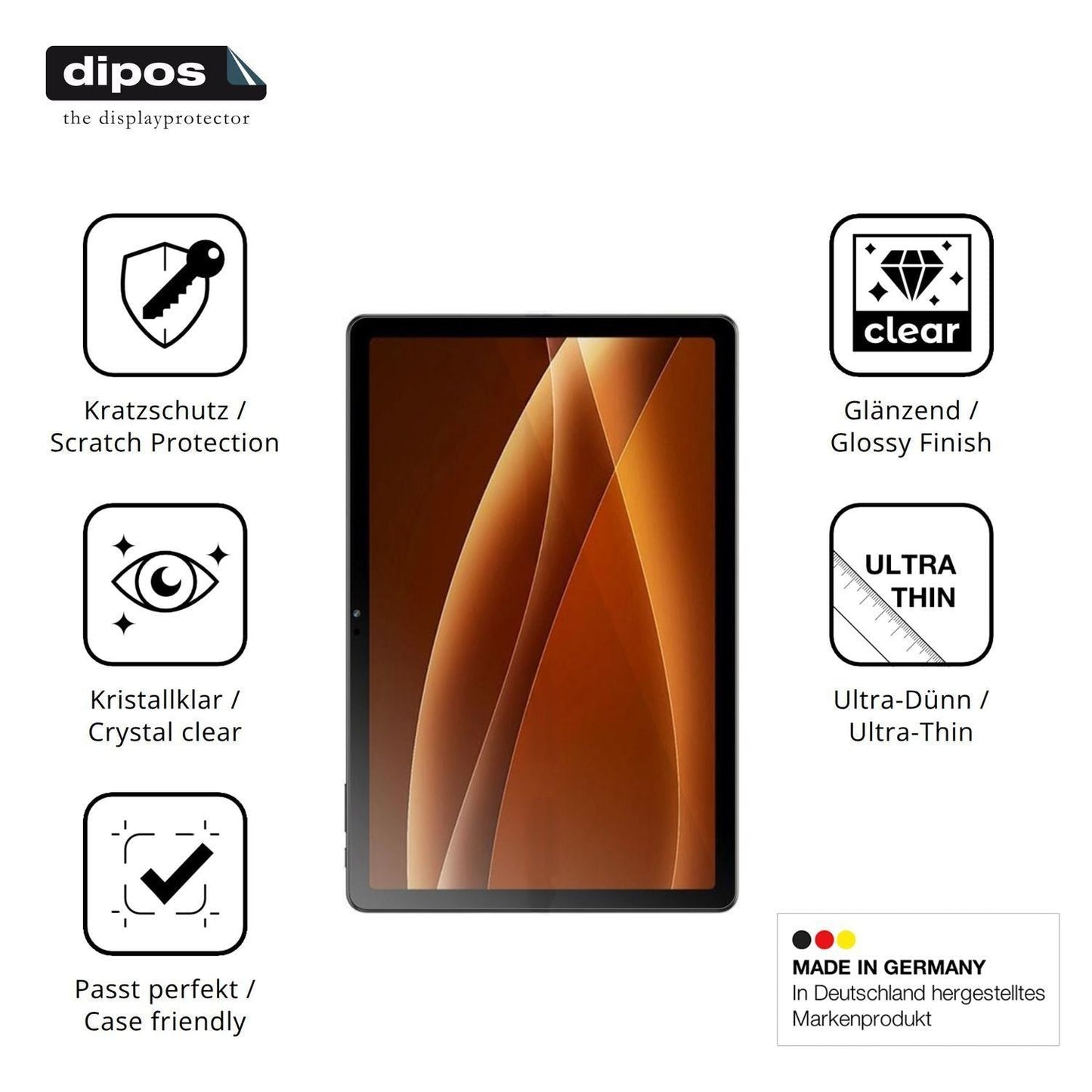 2x Schutzfolie klar für Kodak Tab K12 11.97 Displa (7)