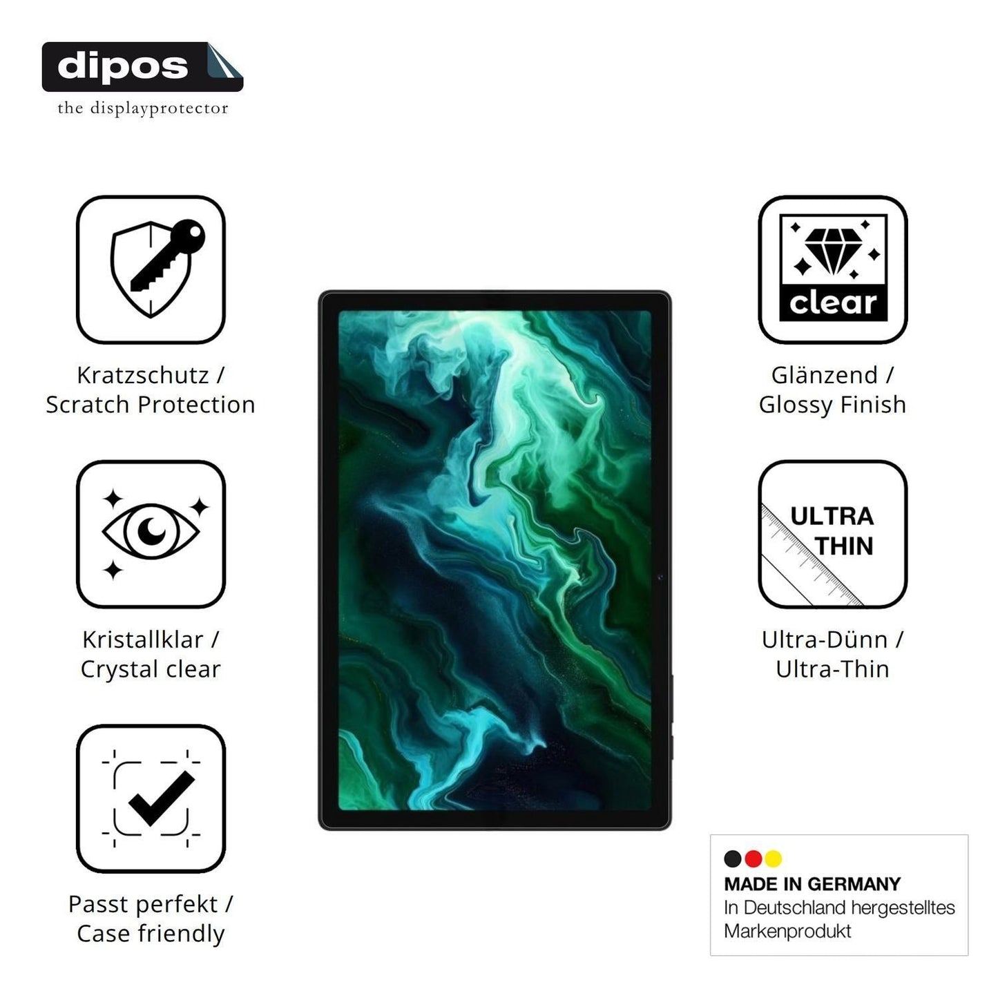 2x Schutzfolie klar für Digma Pro Wave 10.51 Displ (7)