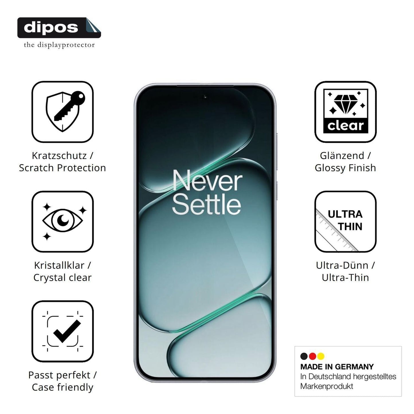 4x Schutzfolie klar für OnePlus Nord 6 Display-Sch (7)