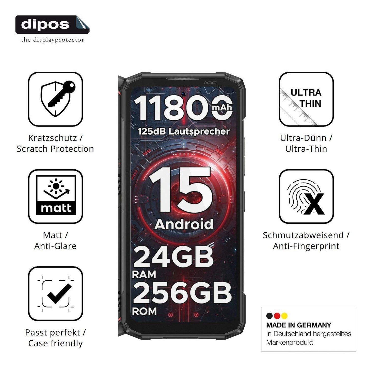 4x Schutzfolie matt für DOOGEE Blade 20 Pro Displa (7)