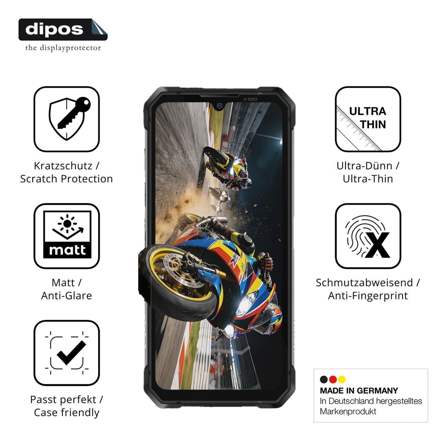 4x Schutzfolie matt für LAGENIO Rhino 1 Pro Displa (7)