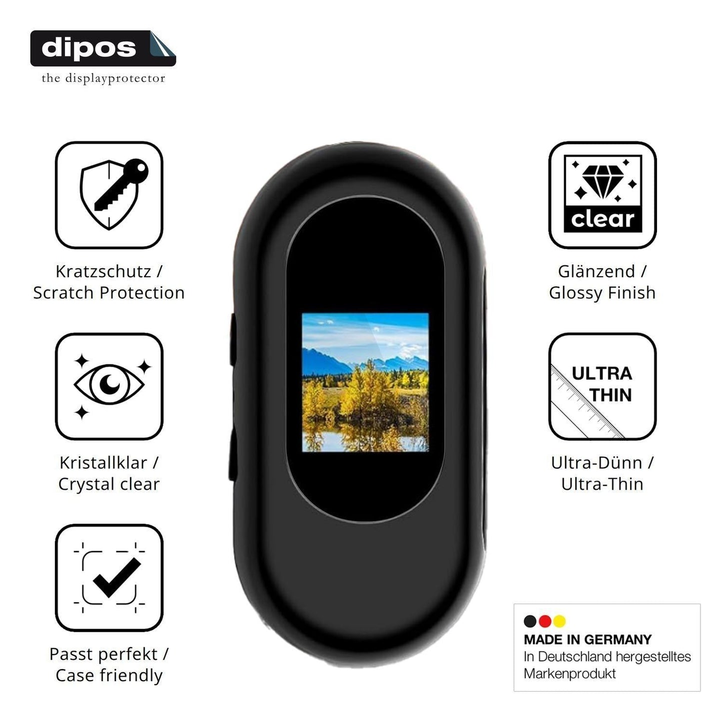 4x Schutzfolie klar für Nisanmoon SD10 Display-Sch (7)