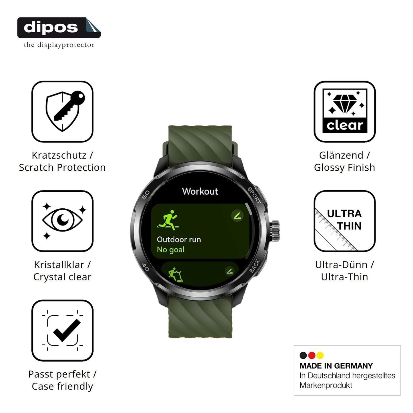 6x Schutzfolie klar für Ulefone Armor Watch Pro Di (7)