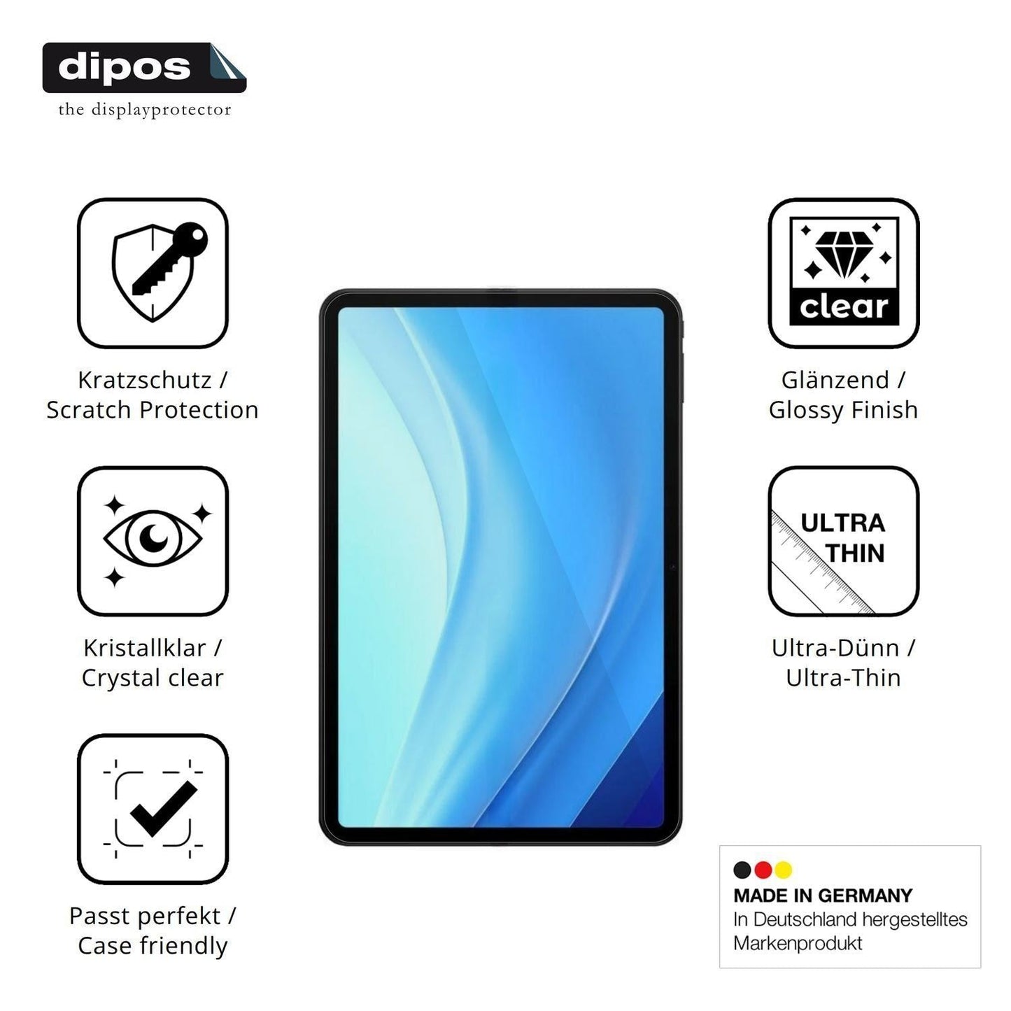 2x Schutzfolie klar für Pockam P13 Display-Schutzf (7)