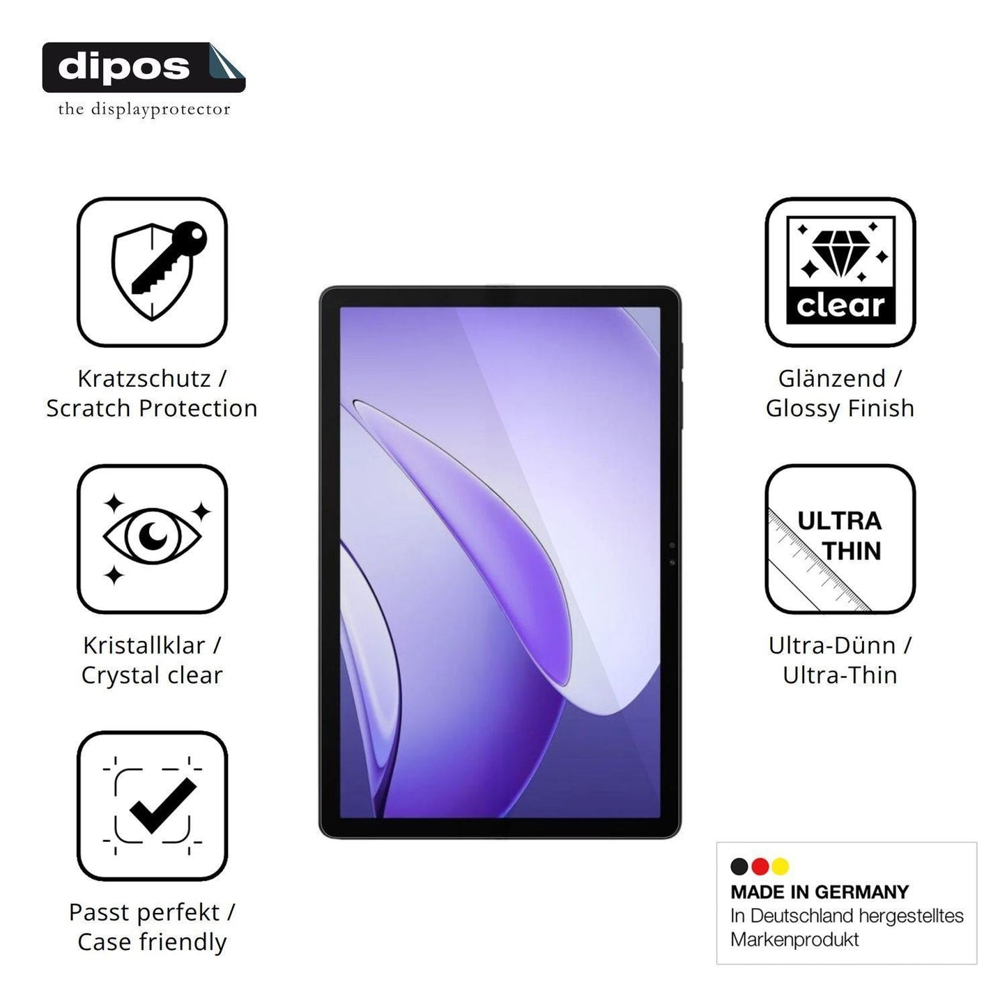 2x Schutzfolie klar für Pockam P11 Pro Display-Sch (7)