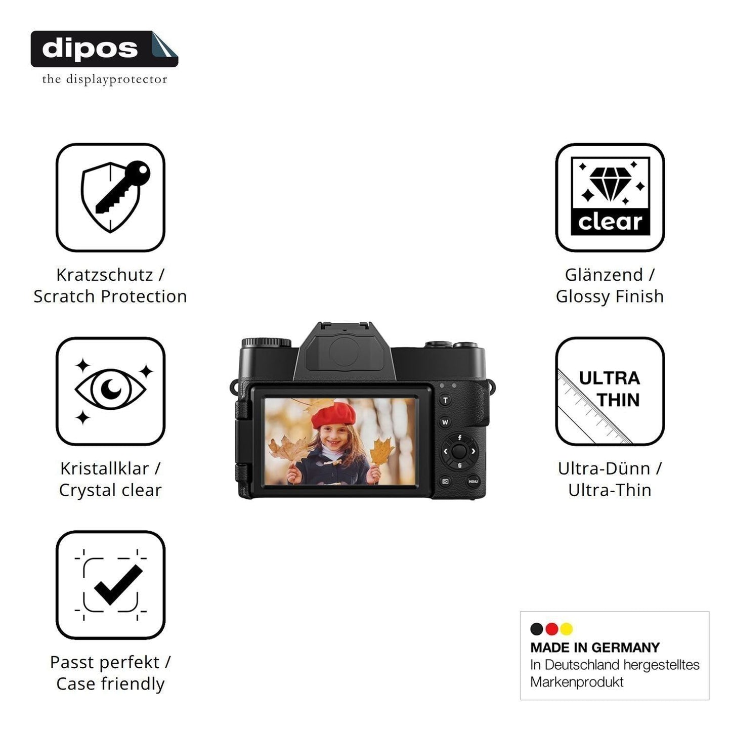 4x Schutzfolie klar für HAMBEA DC75 07502 Display- (7)