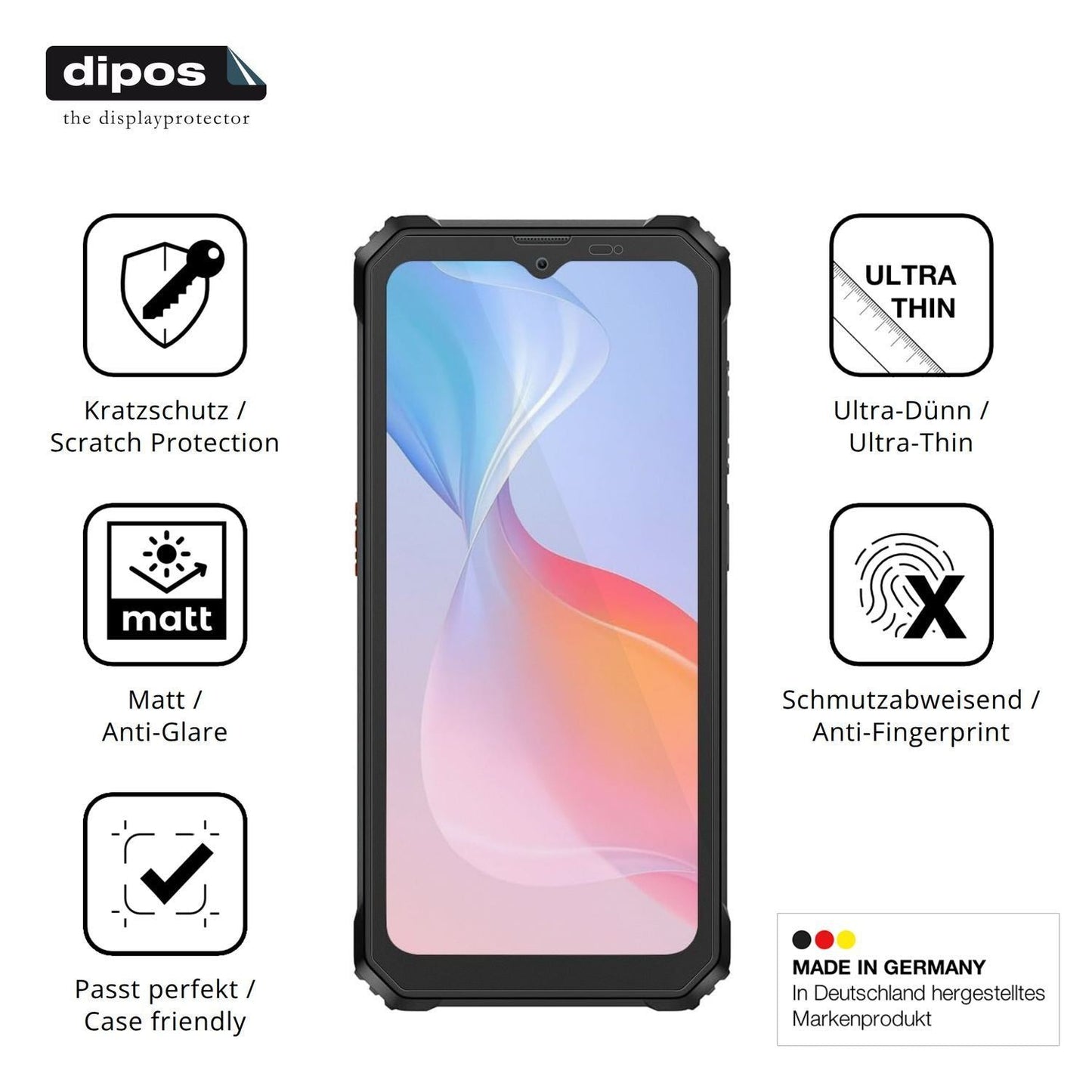 4x Schutzfolie matt für Blackview BV6200 Pro Displ (7)