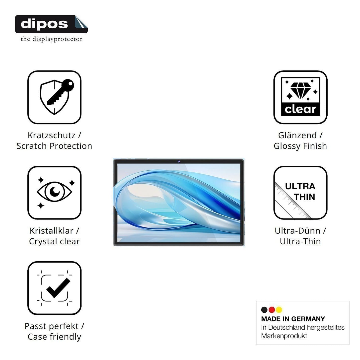 2x Schutzfolie klar für ZIOVO E6 Display-Schutzfol (7)