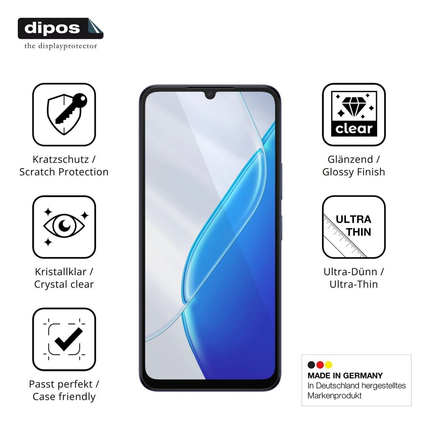 4x Schutzfolie klar für Itel Zeno 200 Display-Schu (7)