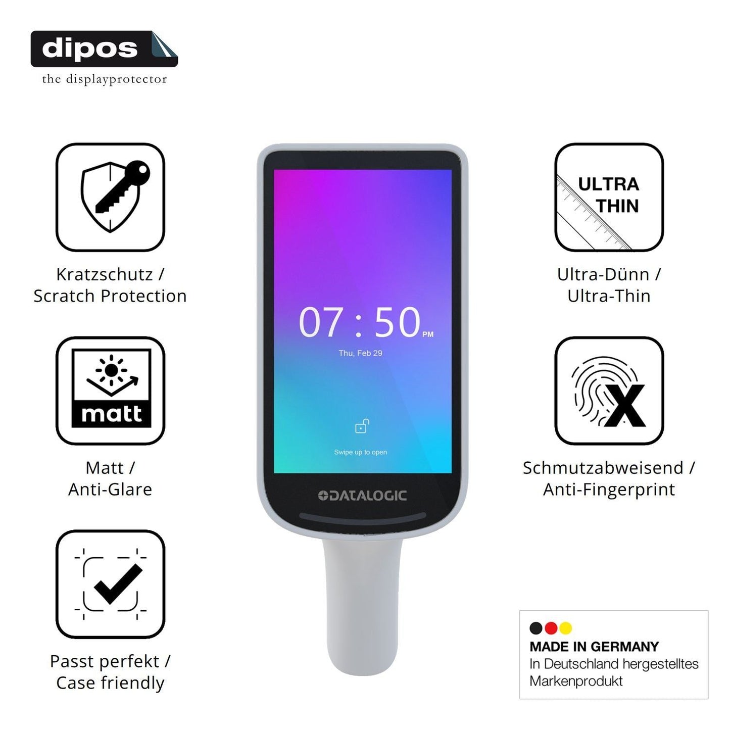4x Schutzfolie matt für Datalogic Joya Smart Smart (7)