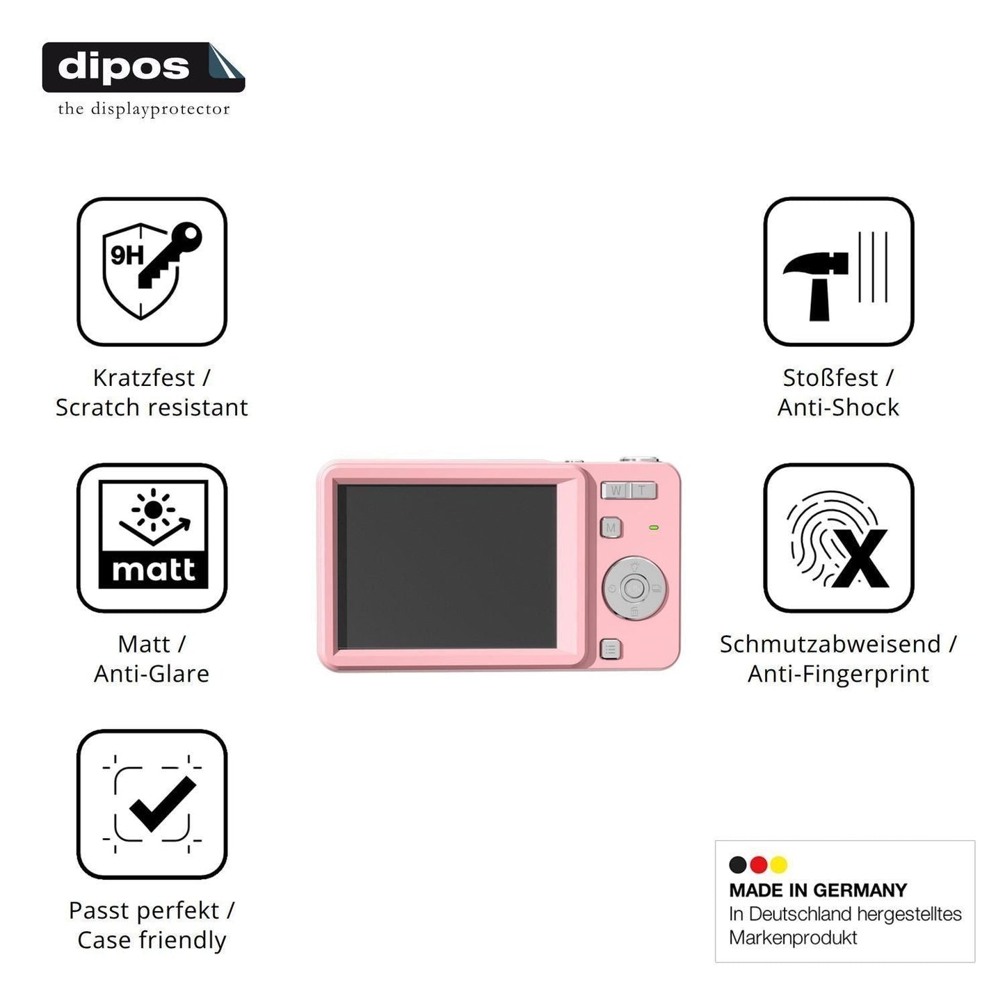 2x 9H Schutzfolie matt für Yuanpgky Schiebe-Digita (7)