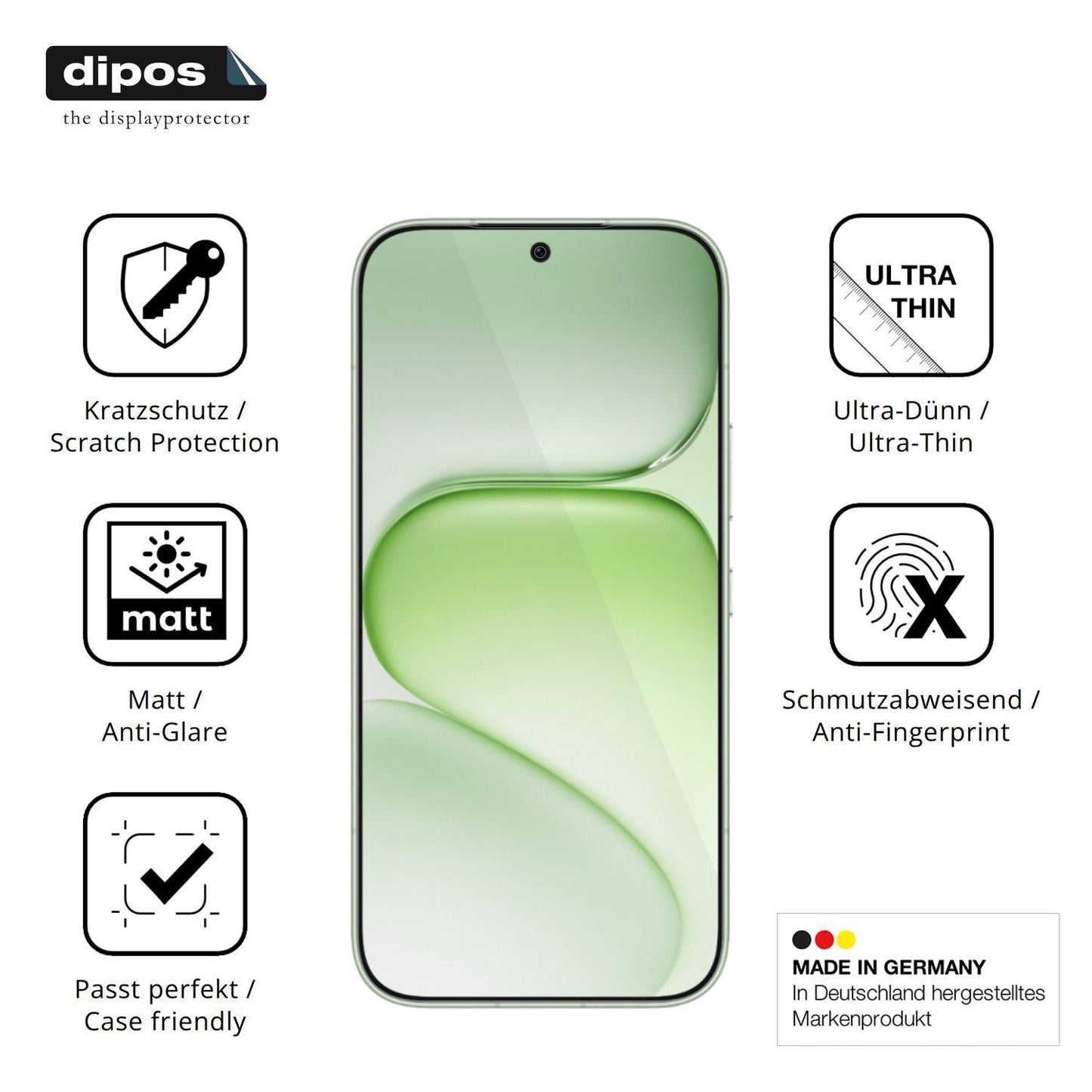4x Schutzfolie matt für Honor 600 Super Display-Sc (7)