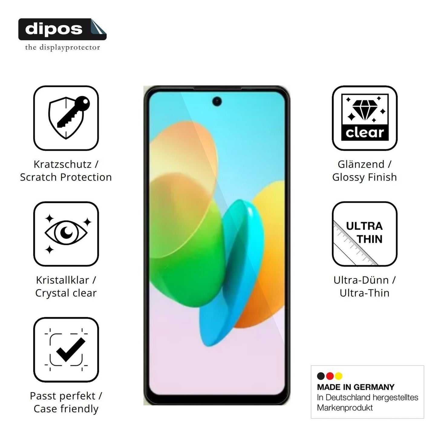 4x Schutzfolie klar für Tecno Spark 50 Pro Display (7)