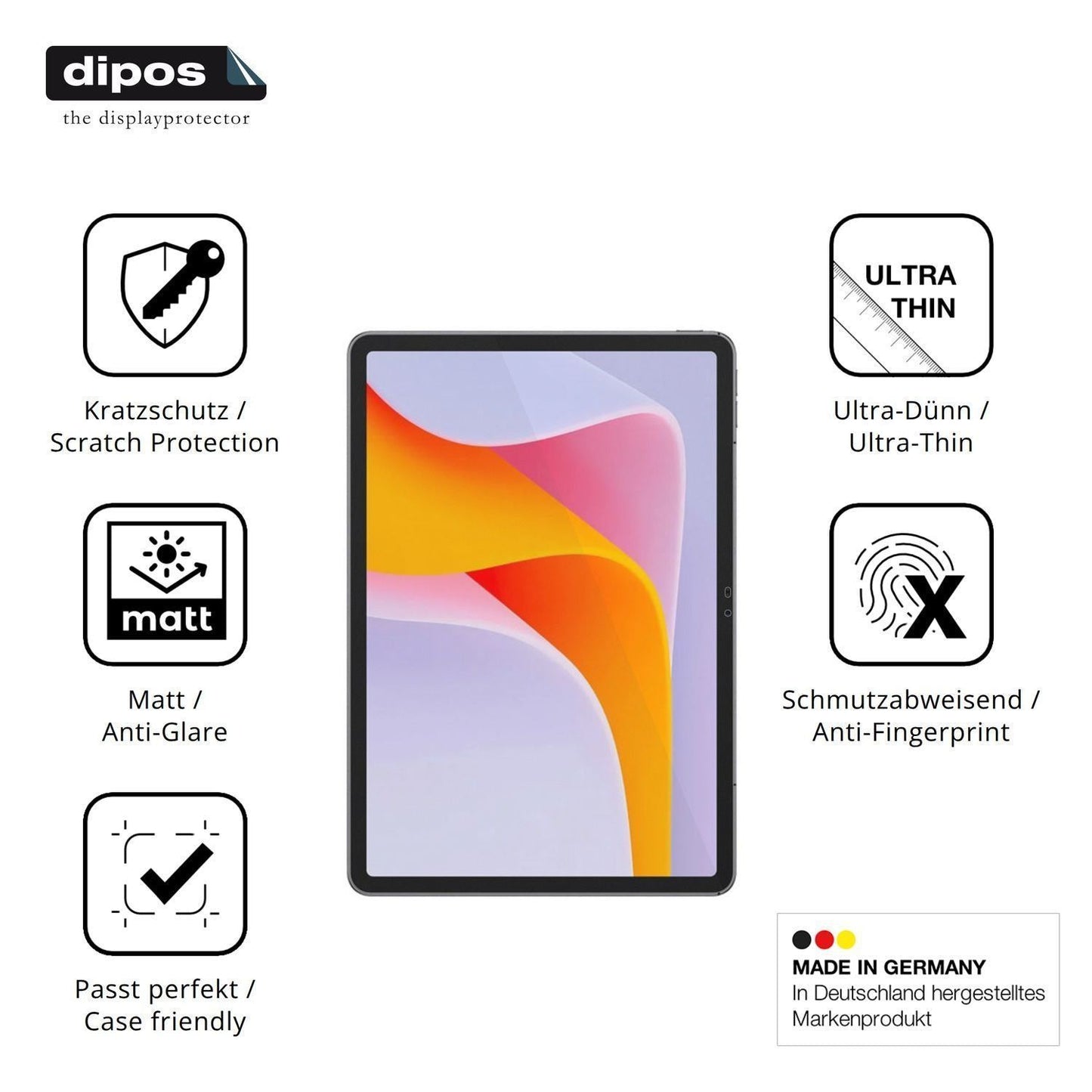 2x Schutzfolie matt für Ulefone Tab A12 Pro Displa (7)