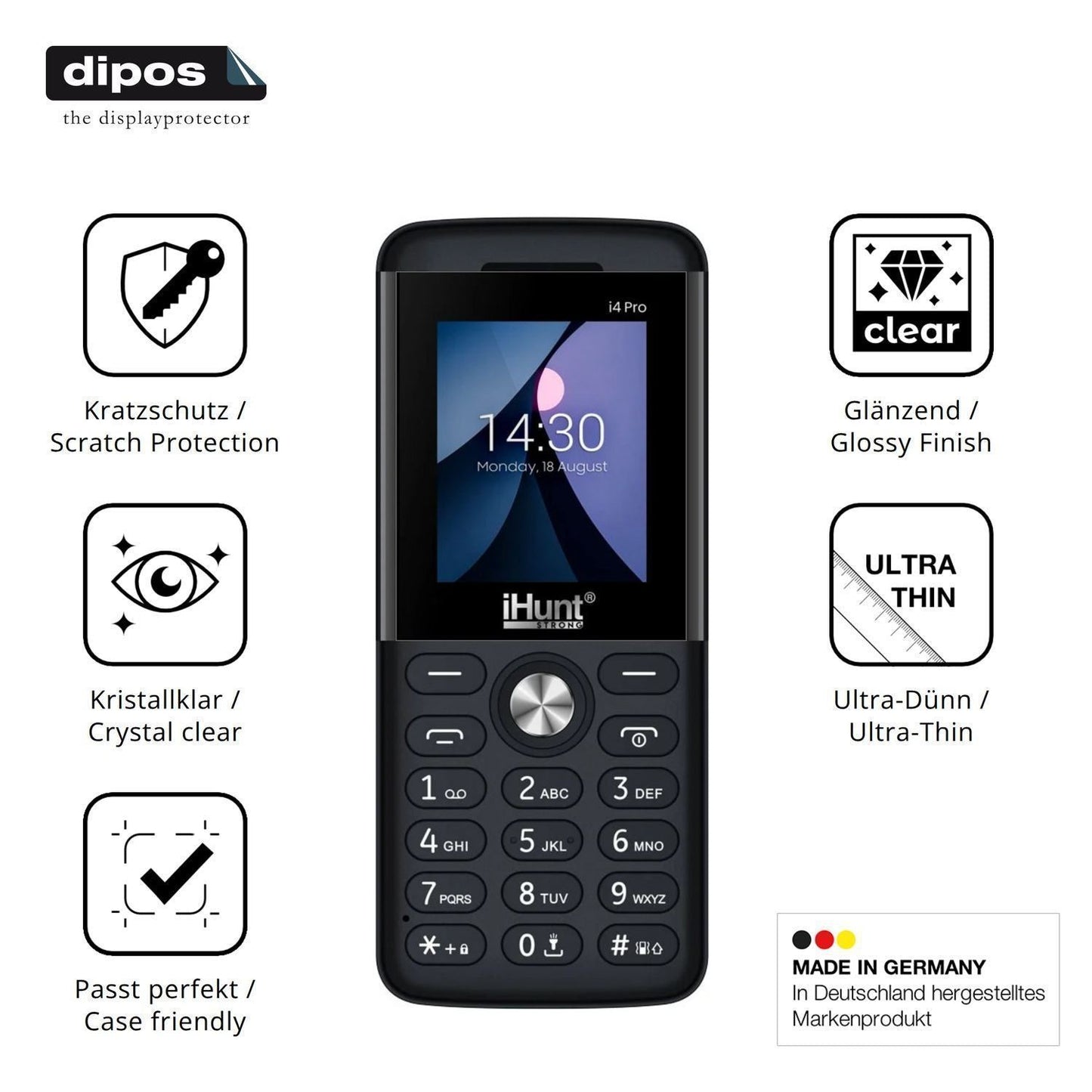 4x Schutzfolie klar für iHunt i4 Pro Display-Schut (7)