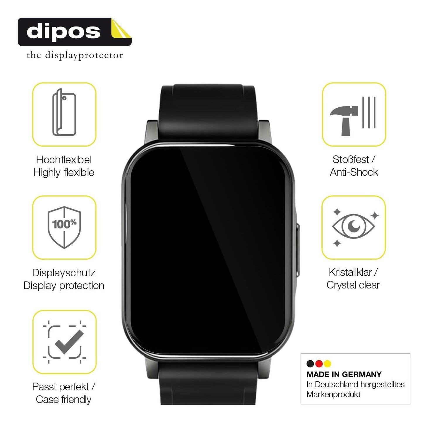 3x 3D Full Cover Schutzfolie für Haylou LS02 watch (7)
