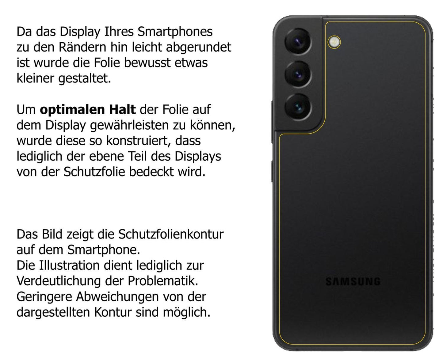 2x Schutzfolie matt für Samsung Galaxy S22 Plus Rü (6)