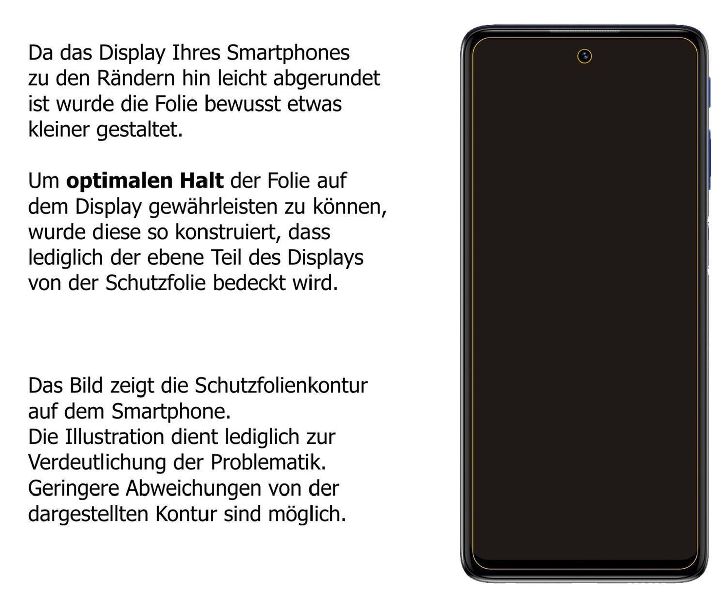 Blickschutzfolie für Motorola Moto G51 5G matt Sch (5)